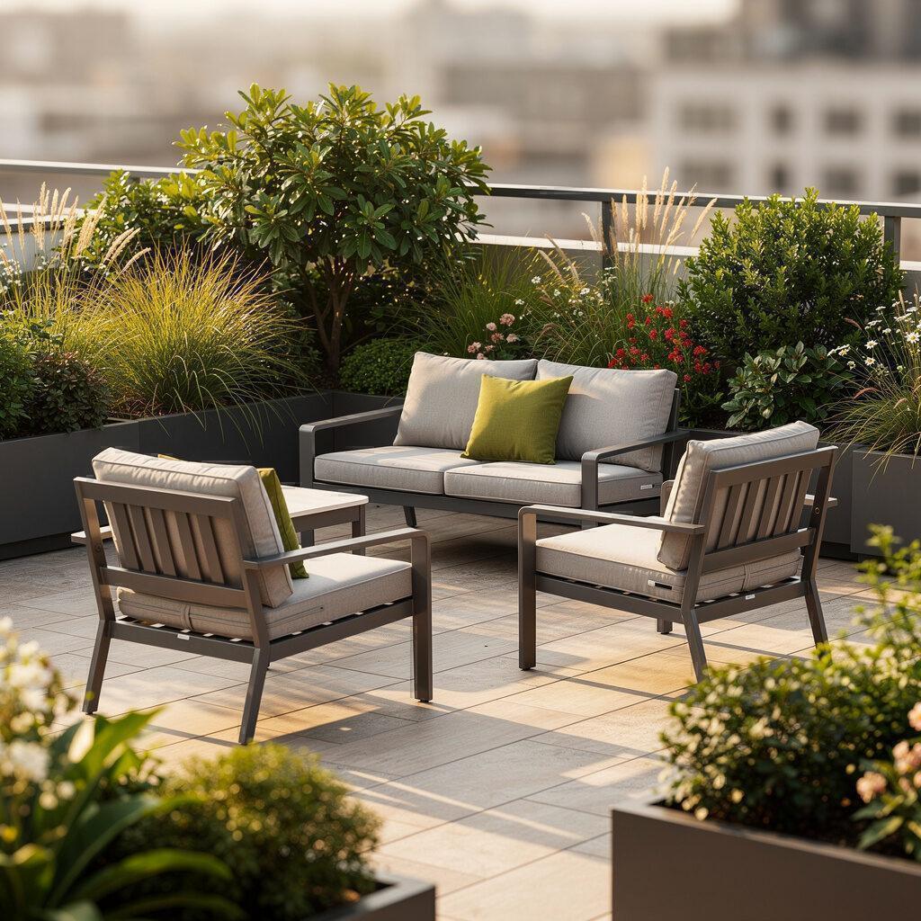 Materialien, Komfort und wetterfeste Eigenschaften für Gartenbänke und Sessel – Designer Gartenmöbel Außenbereich