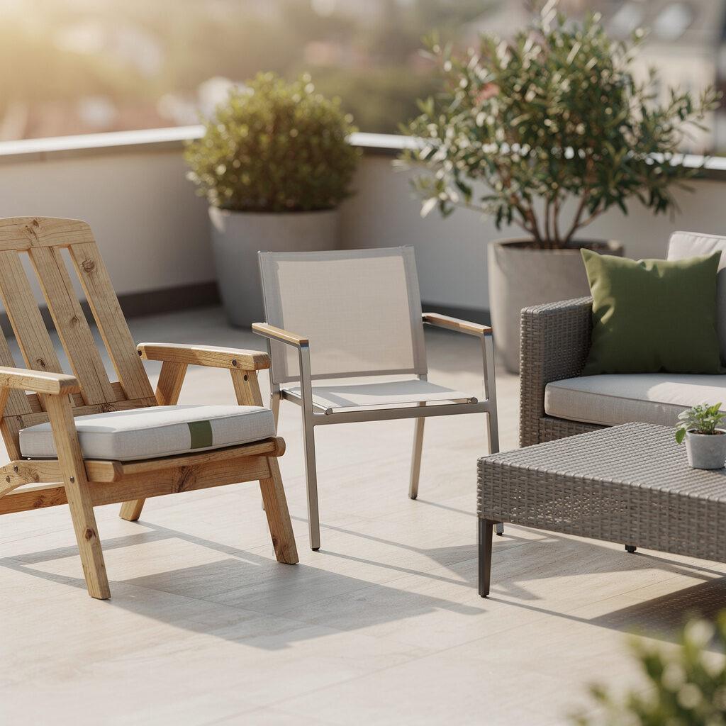 Eigenschaften von Holz, Aluminium und Polyrattan – Gartenmöbel-Materialien im Vergleich – Designer Gartenmöbel