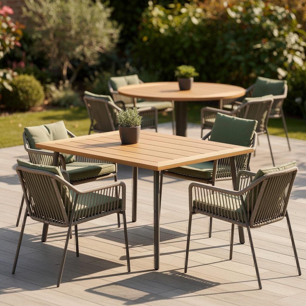 Gartentische verschiedene Größen und Formen – Designer Gartenmöbel