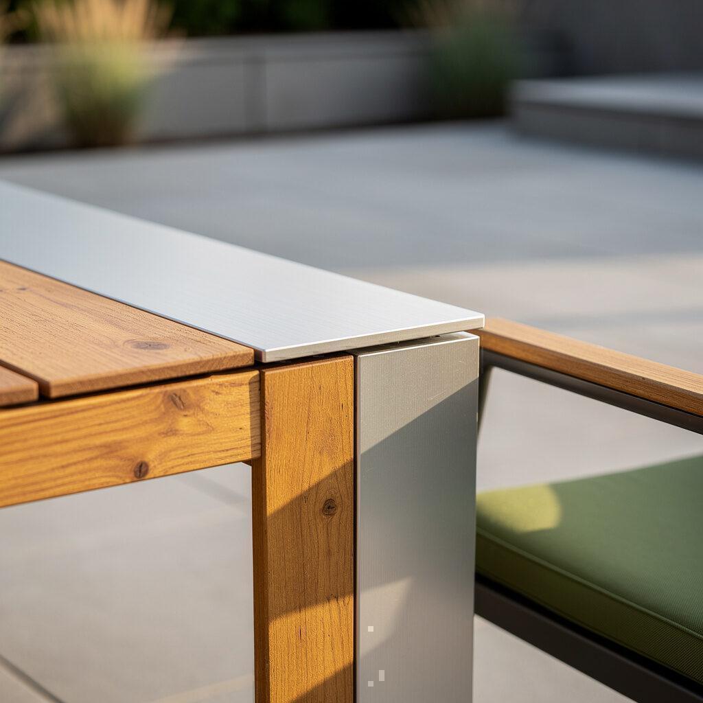 Stuhl und Tisch aus Kunststoff, Aluminium oder Holz – Designer Gartenmöbel