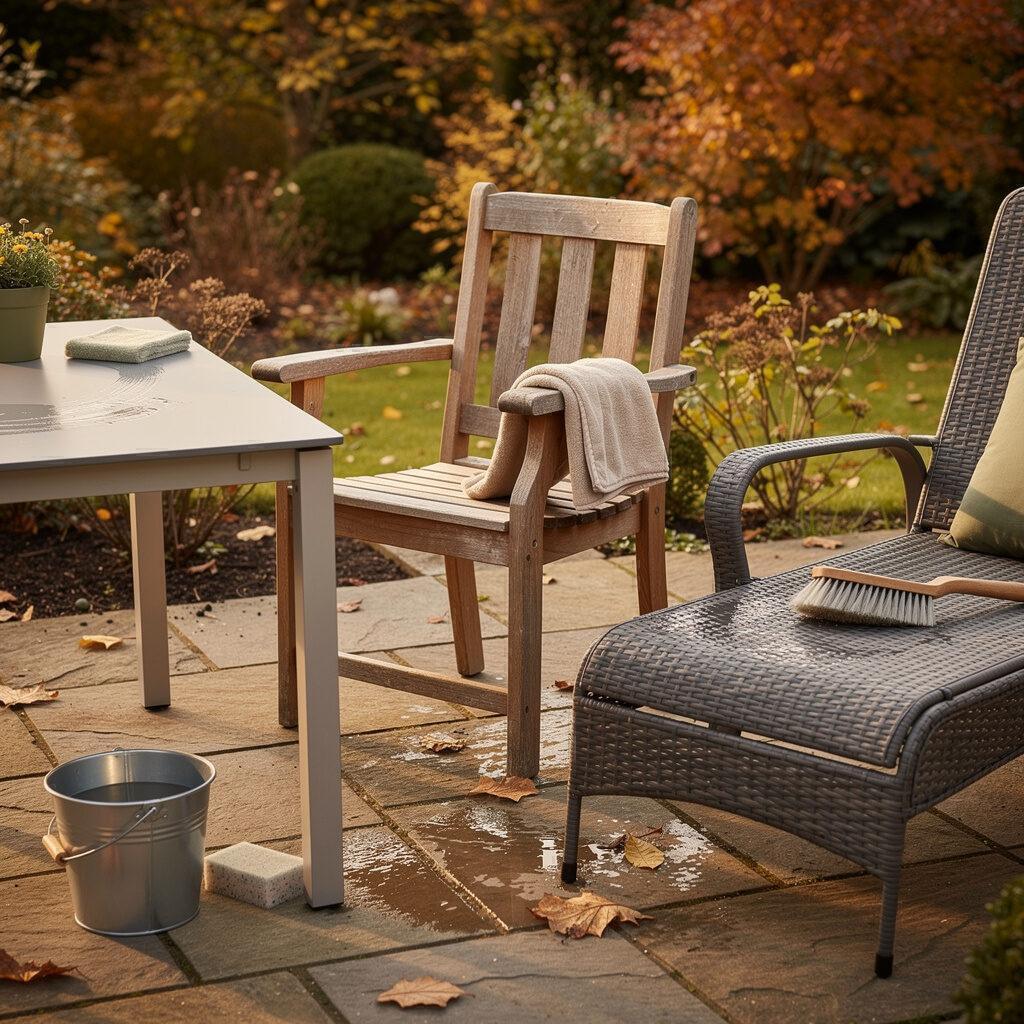 Materialgerechte Reinigung vor dem ersten Frost – so bereiten Sie Holz, Polyrattan und Aluminium vor – Designer Gartenmöbel