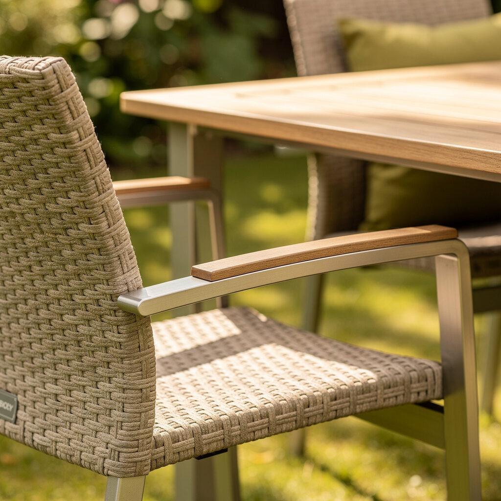 Aluminium Holz Polyrattan Gartenmöbel