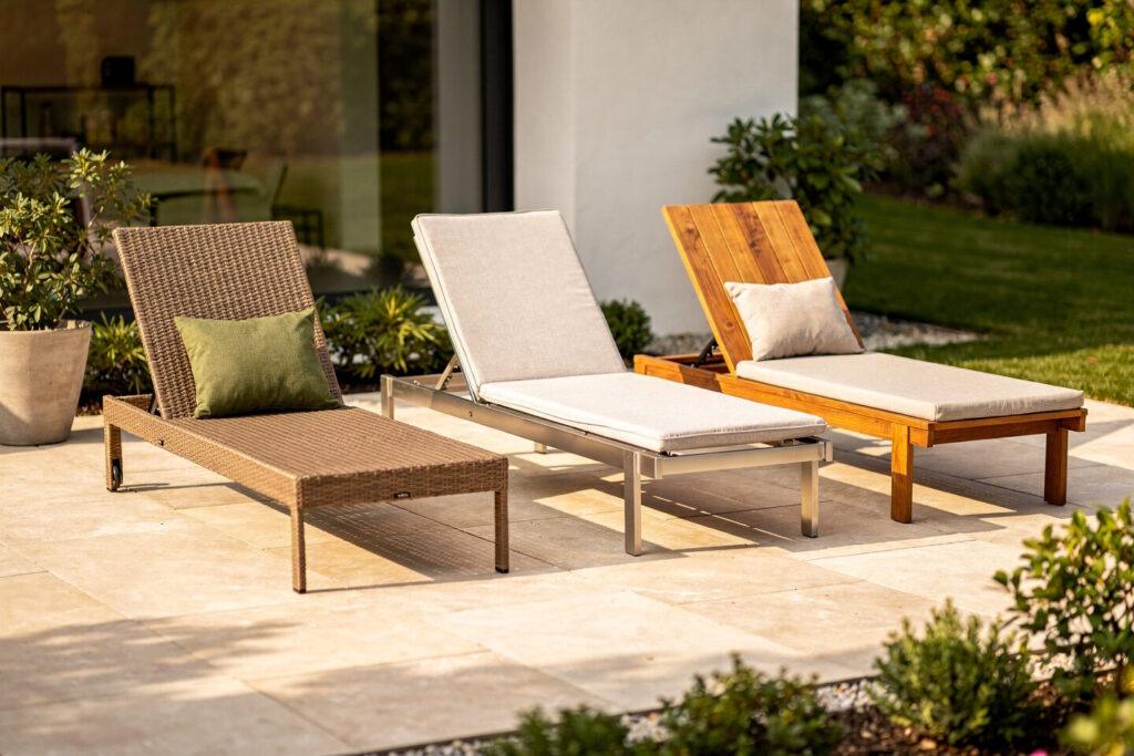 Materialvergleich Loungemöbel Polyrattan Aluminium Holz Designer Gartenmöbel
