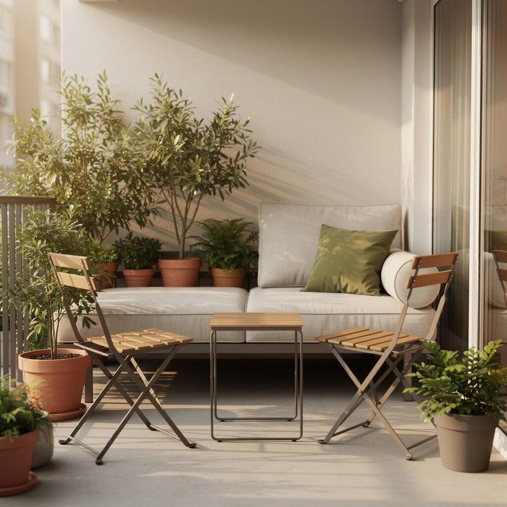 Platzsparende Daybeds und Klappstühle für den Balkon – Designer Gartenmöbel