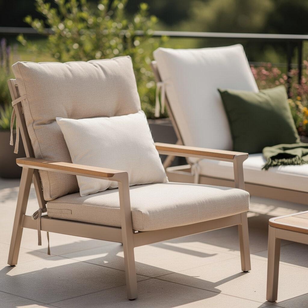 Designer Gartenmöbel: gezielt Polsterauflagen für Loungemöbel und Gartenstühle auswählen