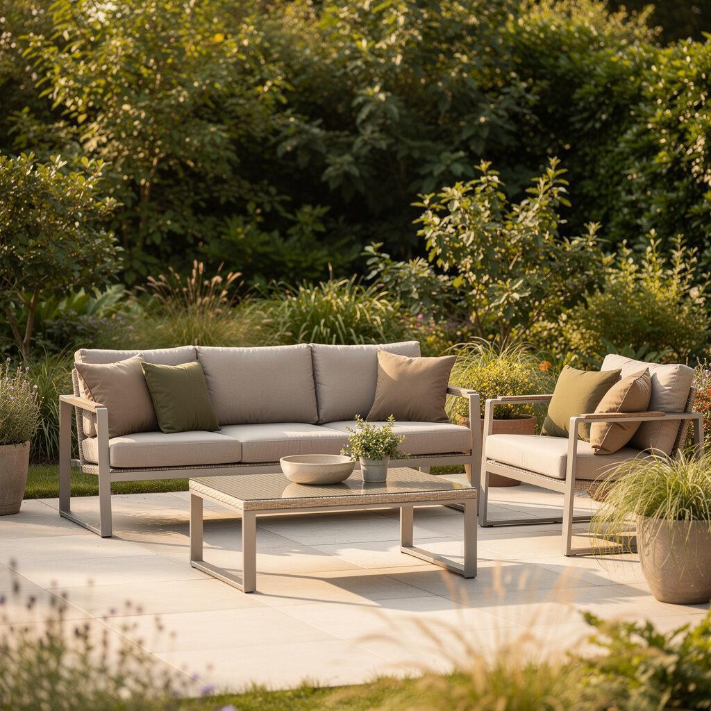 Polyrattan und Aluminium – robuster Komfort für Terrasse und Garten – Designer Gartenmöbel