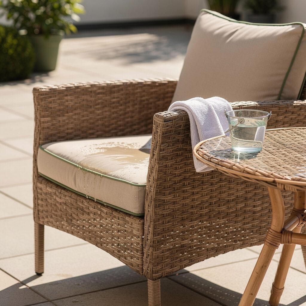 Polyrattan und Rattan richtig pflegen – Designer Gartenmöbel