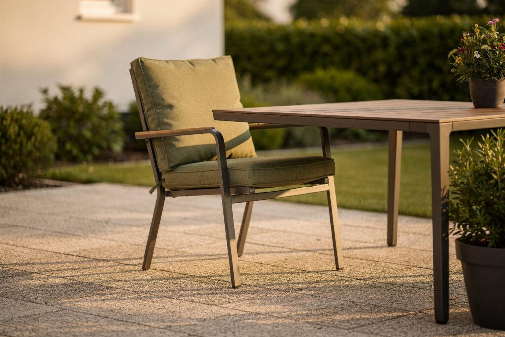 Rutschfestigkeit und Sicherheit für Gartenstuhl und Gartentisch – Designer Gartenmöbel