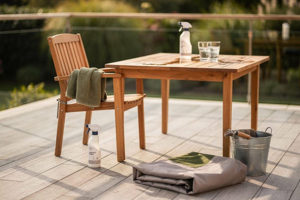 Designer Gartenmöbel ganzjährig erhalten durch Schutz und Pflege