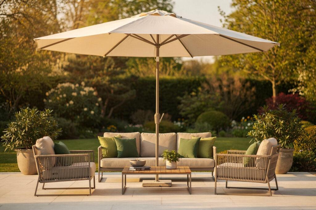 Dekoration, Komfort und Sonnenschirme – Designer Gartenmöbel