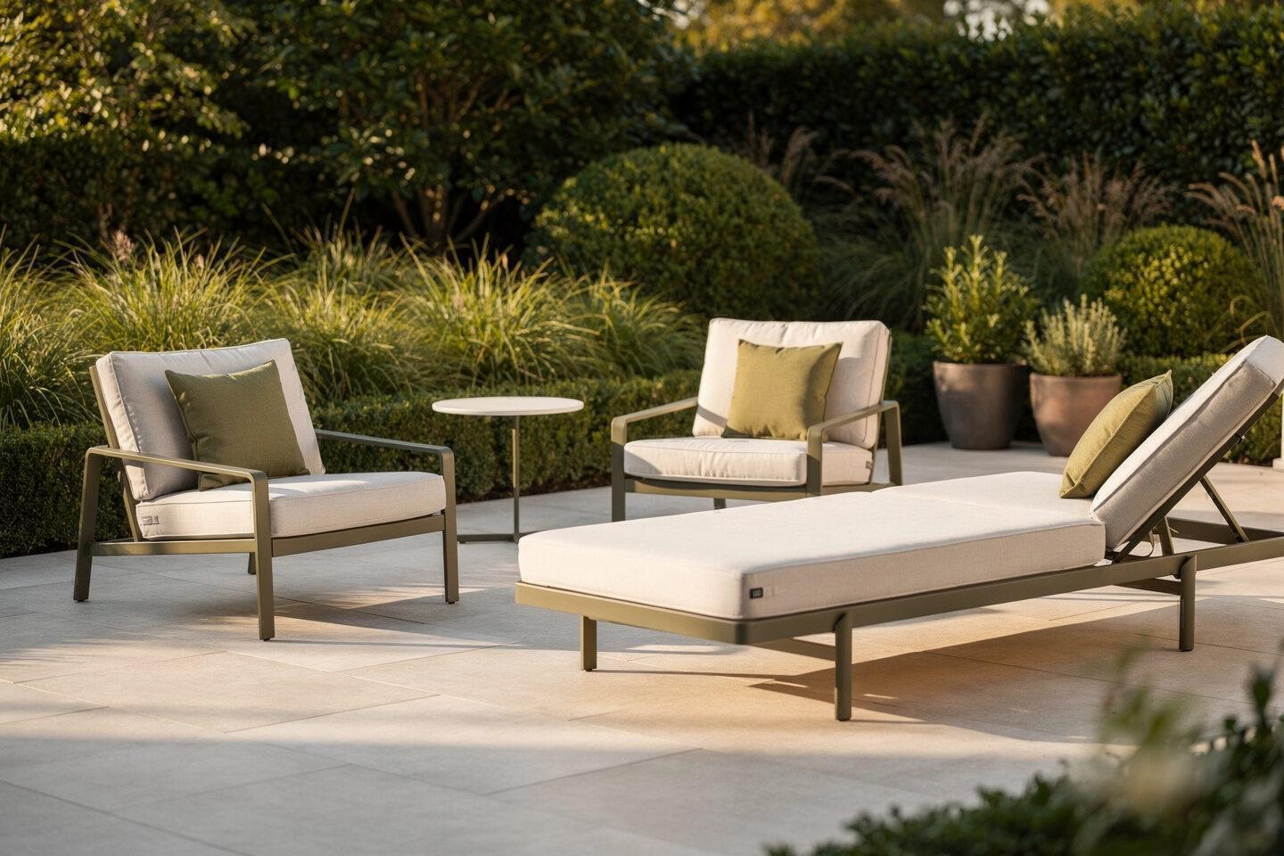 Gartenmöbel – Bänke, Sessel, Daybeds – Designer Werte